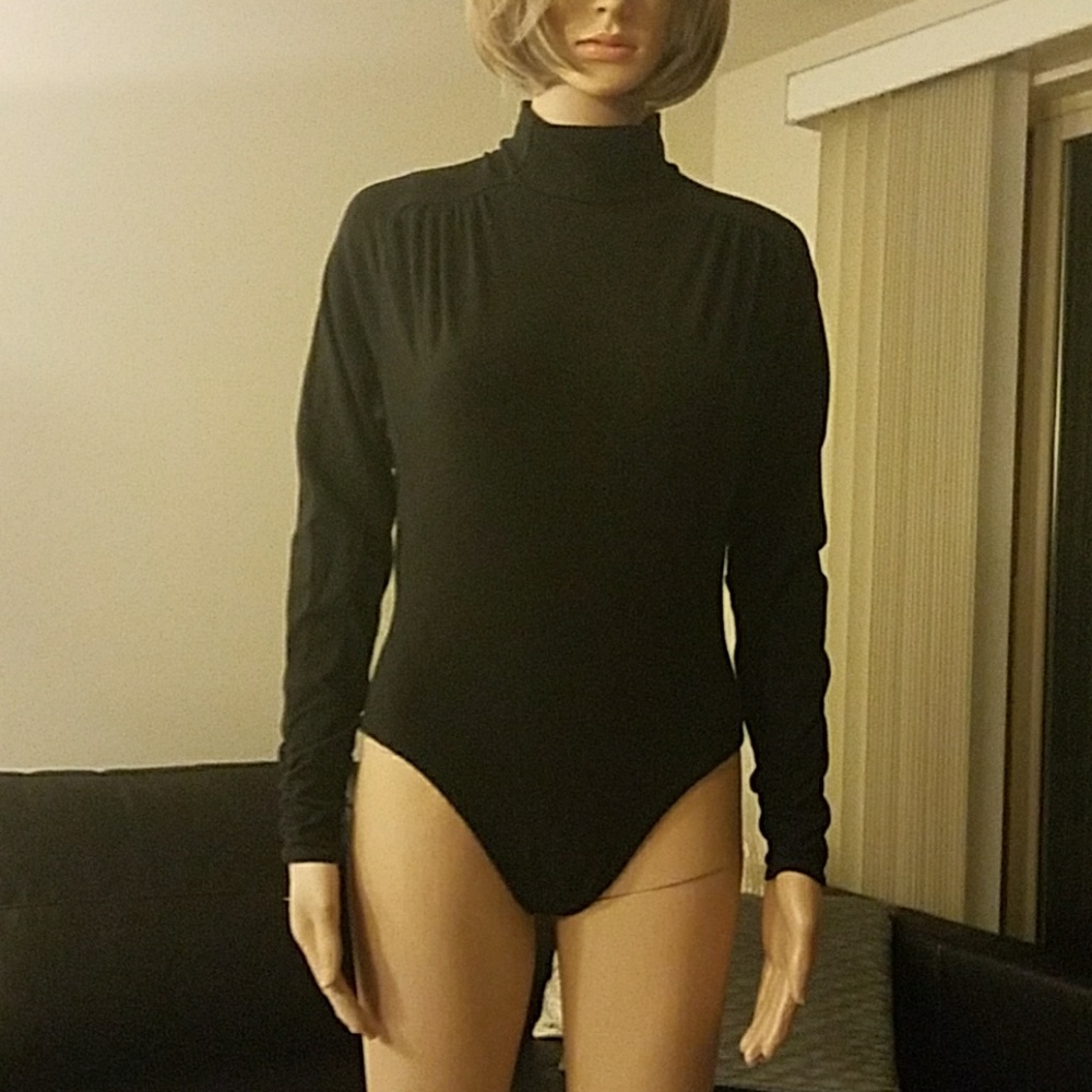 Vintage Bonnie August Black Leotard